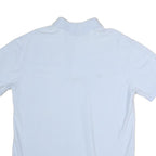 TOMMY HILFIGER Mens White Short Sleeve Plain Polo Shirt L Cotton Casual Summer