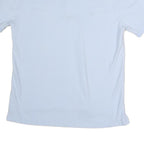 TOMMY HILFIGER Mens White Short Sleeve Plain Polo Shirt L Cotton Casual Summer