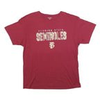 PRO EDGE Mens Red Florida State Seminoles Graphic T-Shirt XL Crew Neck Short
