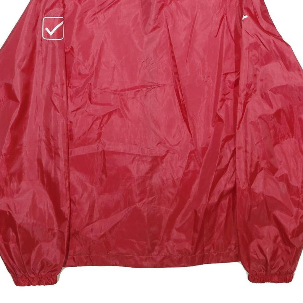 GIVOVA Mens Red Polyester Track Jacket L Sports Zip Up Lightweight