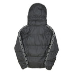 PUMA Womens Black Polyester Blend Puffer Jacket UK 6 Zip Hooded Sporty Casual