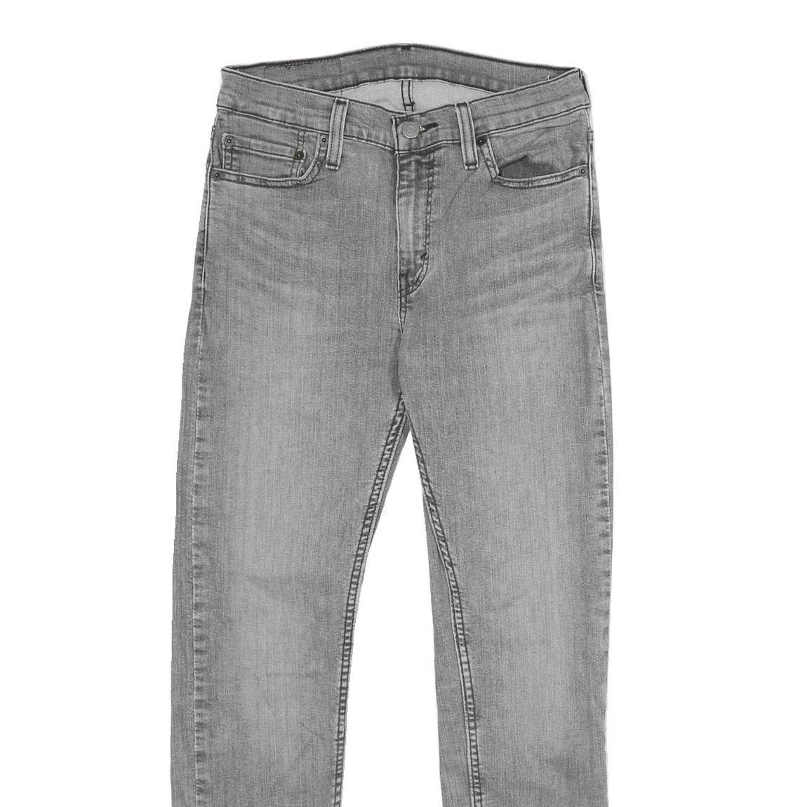 LEVI'S 510 Mens Jeans Grey Slim Skinny Denim W29 L30 Classic Cotton Blend Zip