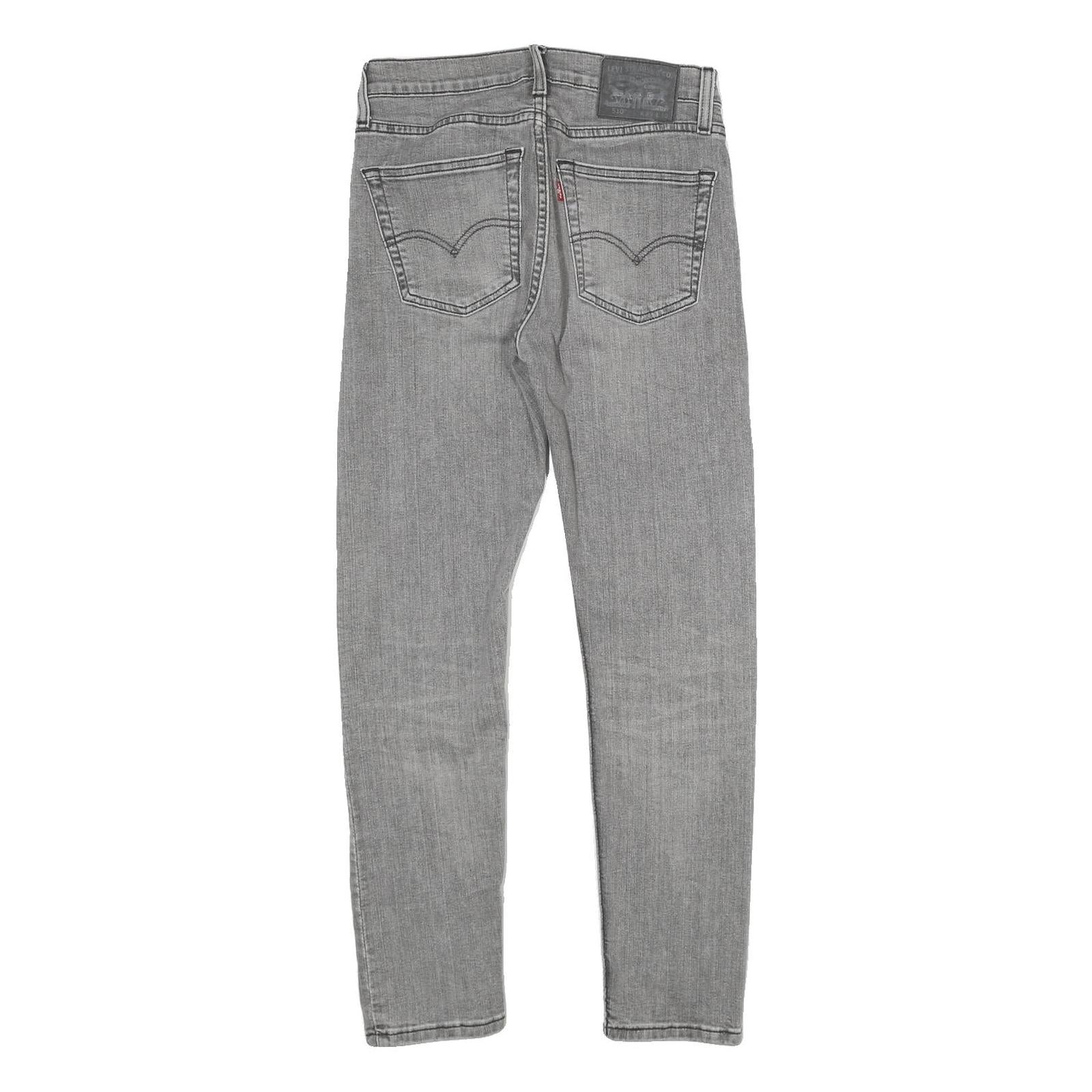LEVI'S 510 Mens Jeans Grey Slim Skinny Denim W29 L30 Classic Cotton Blend Zip