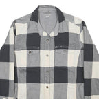 CARHARTT Lined Womens Black & White Check Shirt M Cotton Blend Long Sleeve