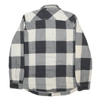 CARHARTT Lined Womens Black & White Check Shirt M Cotton Blend Long Sleeve