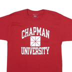 CHAMPION Mens Red Chapman University Graphic T-Shirt M Short Sleeve Crew Neck