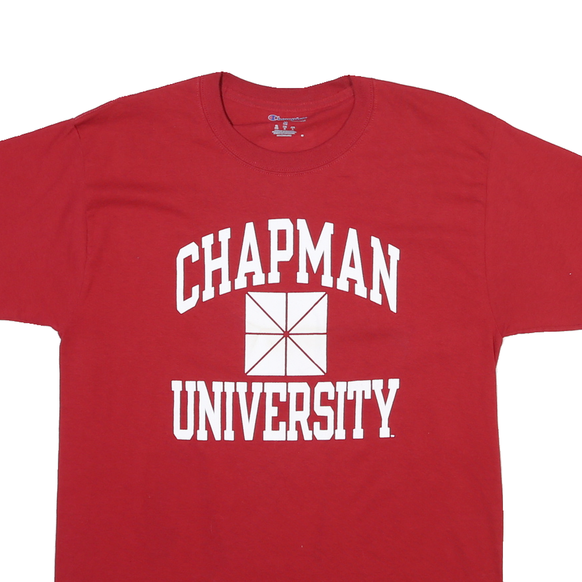 CHAMPION Mens Red Chapman University Graphic T-Shirt M Short Sleeve Crew Neck