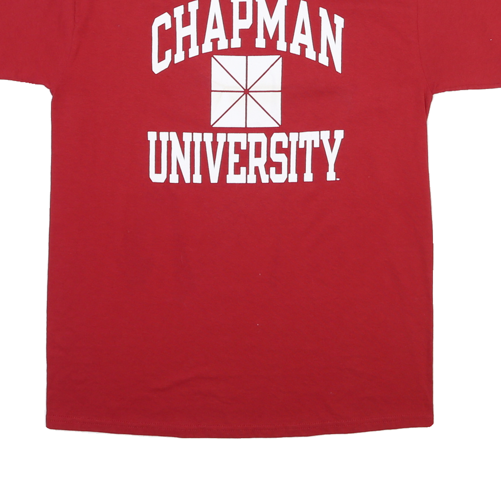CHAMPION Mens Red Chapman University Graphic T-Shirt M Short Sleeve Crew Neck
