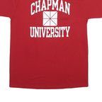 CHAMPION Mens Red Chapman University Graphic T-Shirt M Short Sleeve Crew Neck