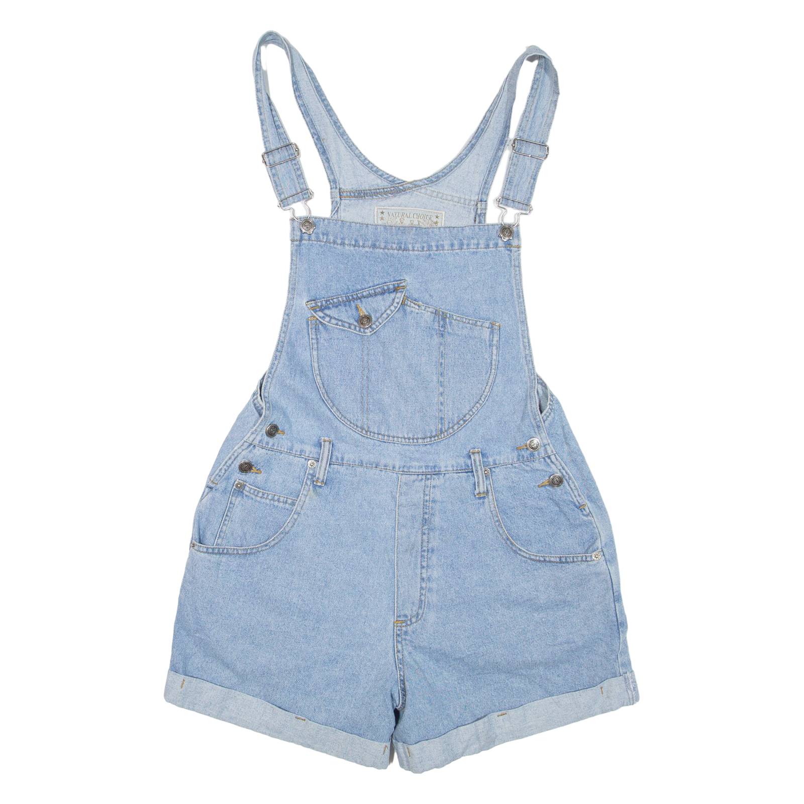 NATURAL CHOICE Womens Playsuit Blue Straight Denim M