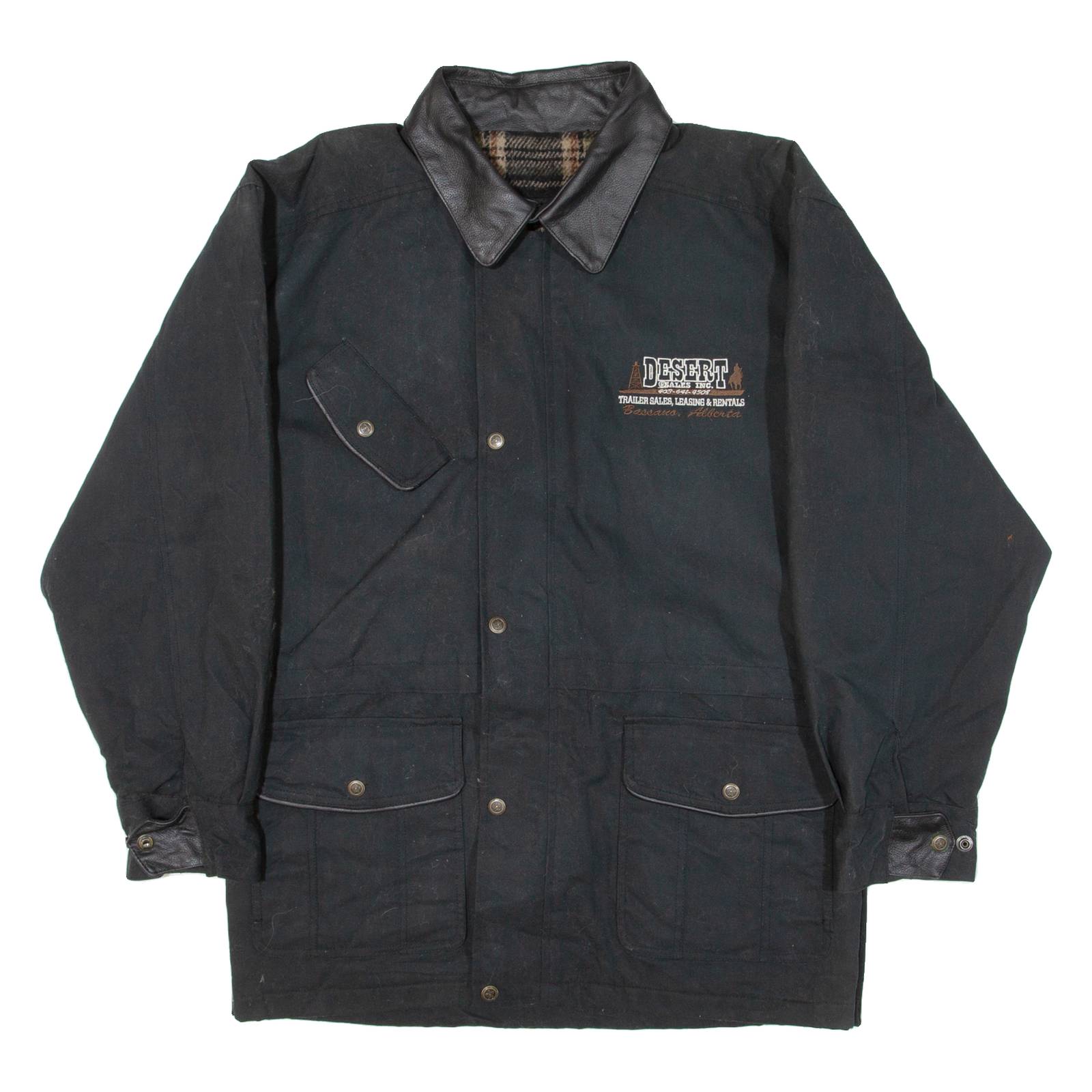 CANADA Blanket Lined Mens Jacket Black USA S