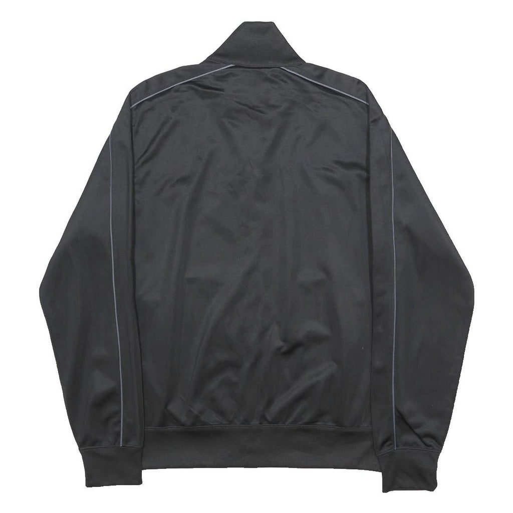 CHAMPION Mens Black Track Jacket M Polyester Zip Plain Sportswear