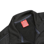 CHAMPION Mens Black Track Jacket M Polyester Zip Plain Sportswear