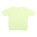 HOBBS LONDON Womens Yellow Plain Jumper Crew Neck Basic Knit L Cotton Blend