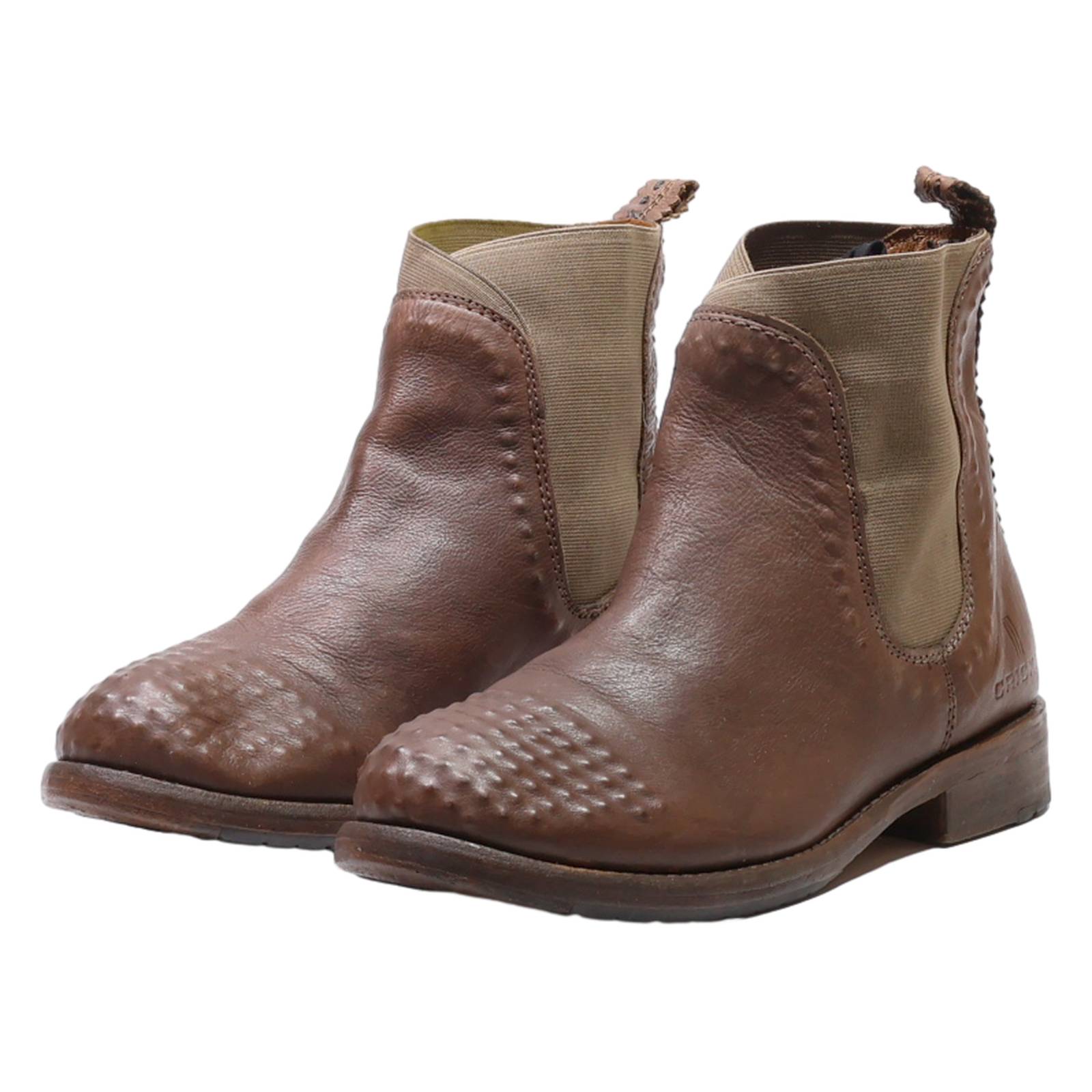 CRICKIT Ankle Boots Brown Leather Womens UK 5