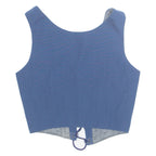 Womens Corset Blue Sleeveless S