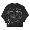 DAZNA Womens Black Cotton Blend Crew Neck M Graphic Print Sweatshirt