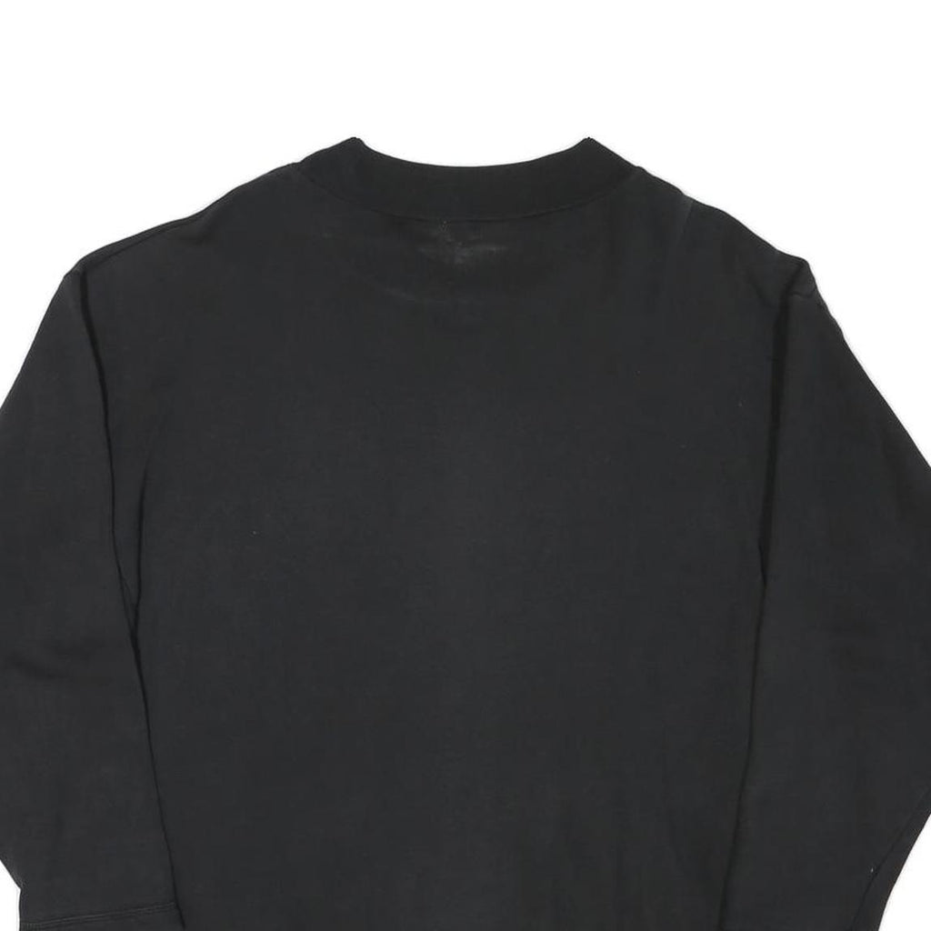 DAZNA Womens Black Cotton Blend Crew Neck M Graphic Print Sweatshirt