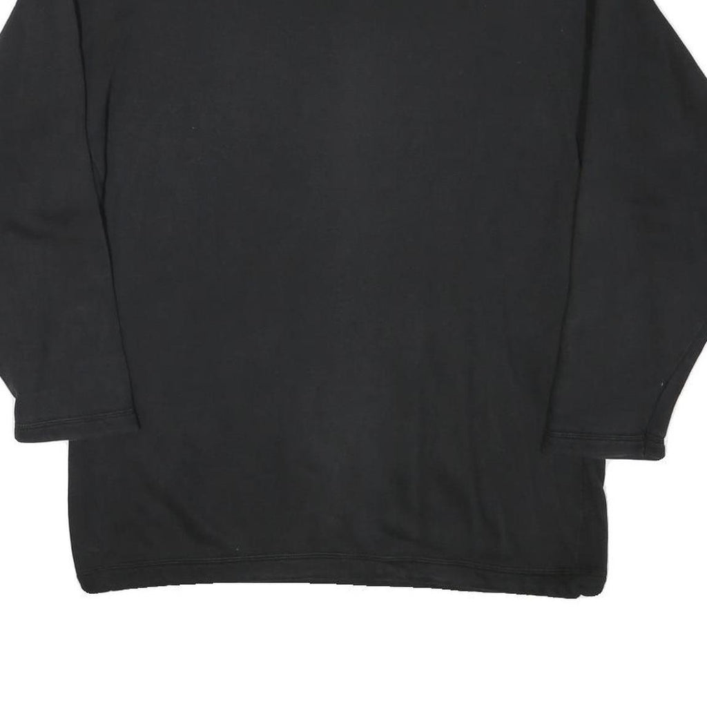 DAZNA Womens Black Cotton Blend Crew Neck M Graphic Print Sweatshirt