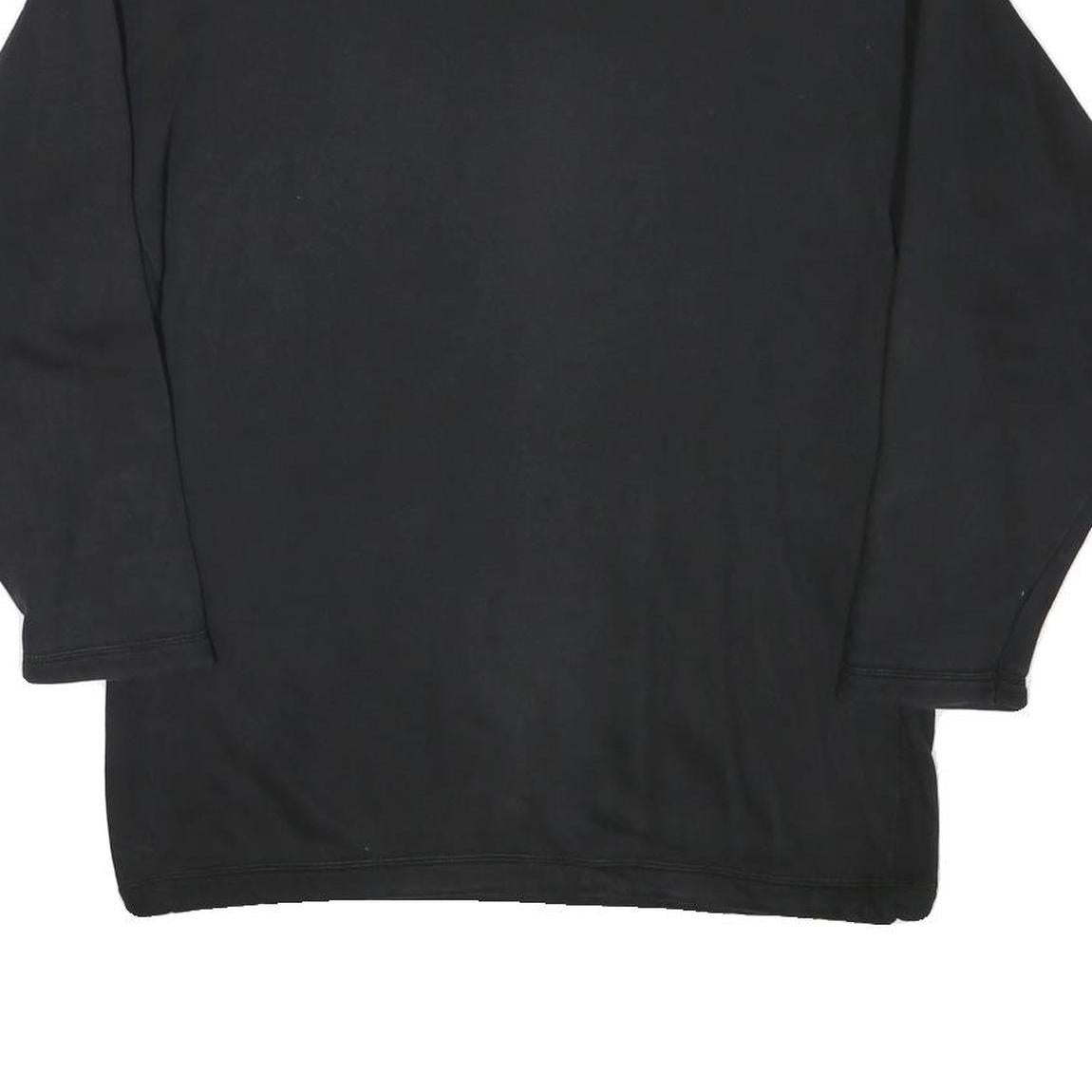 DAZNA Womens Black Cotton Blend Crew Neck M Graphic Print Sweatshirt