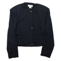 MODISSA Cropped Womens Jacket Black Viscose M
