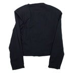 MODISSA Cropped Womens Jacket Black Viscose M