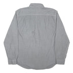 CARHARTT Mens Grey Workwear Shirt M Durable Cotton Blend Button-Down Long Sleeve