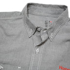 CARHARTT Mens Grey Workwear Shirt M Durable Cotton Blend Button-Down Long Sleeve