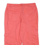 STYLE AND CO Womens Coral Cargo Shorts L W32 Cotton Blend Casual Pocketed