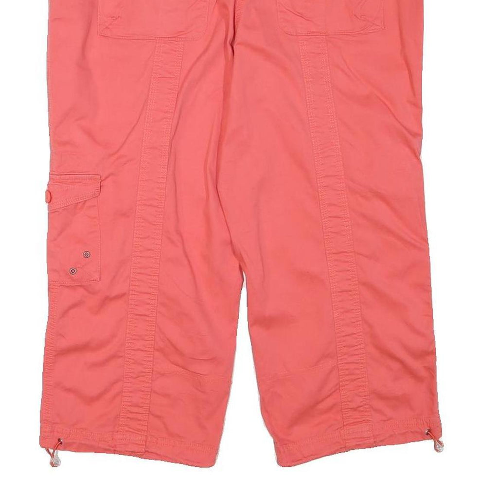STYLE AND CO Womens Coral Cargo Shorts L W32 Cotton Blend Casual Pocketed