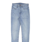H&M Womens Blue Slim Skinny Denim Light Wash Jeans W24 L28 Stretch Cotton Blend