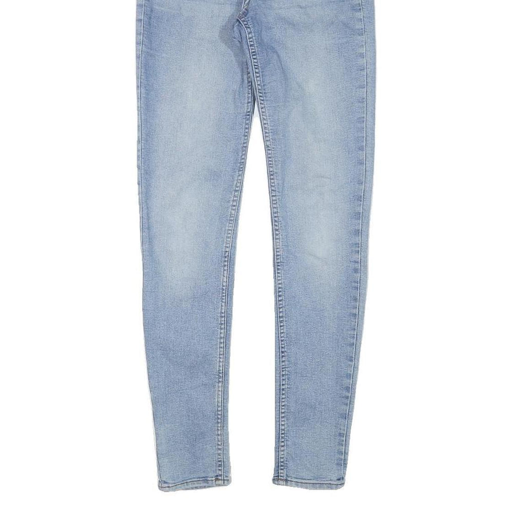 H&M Womens Blue Slim Skinny Denim Light Wash Jeans W24 L28 Stretch Cotton Blend