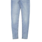 H&M Womens Blue Slim Skinny Denim Light Wash Jeans W24 L28 Stretch Cotton Blend