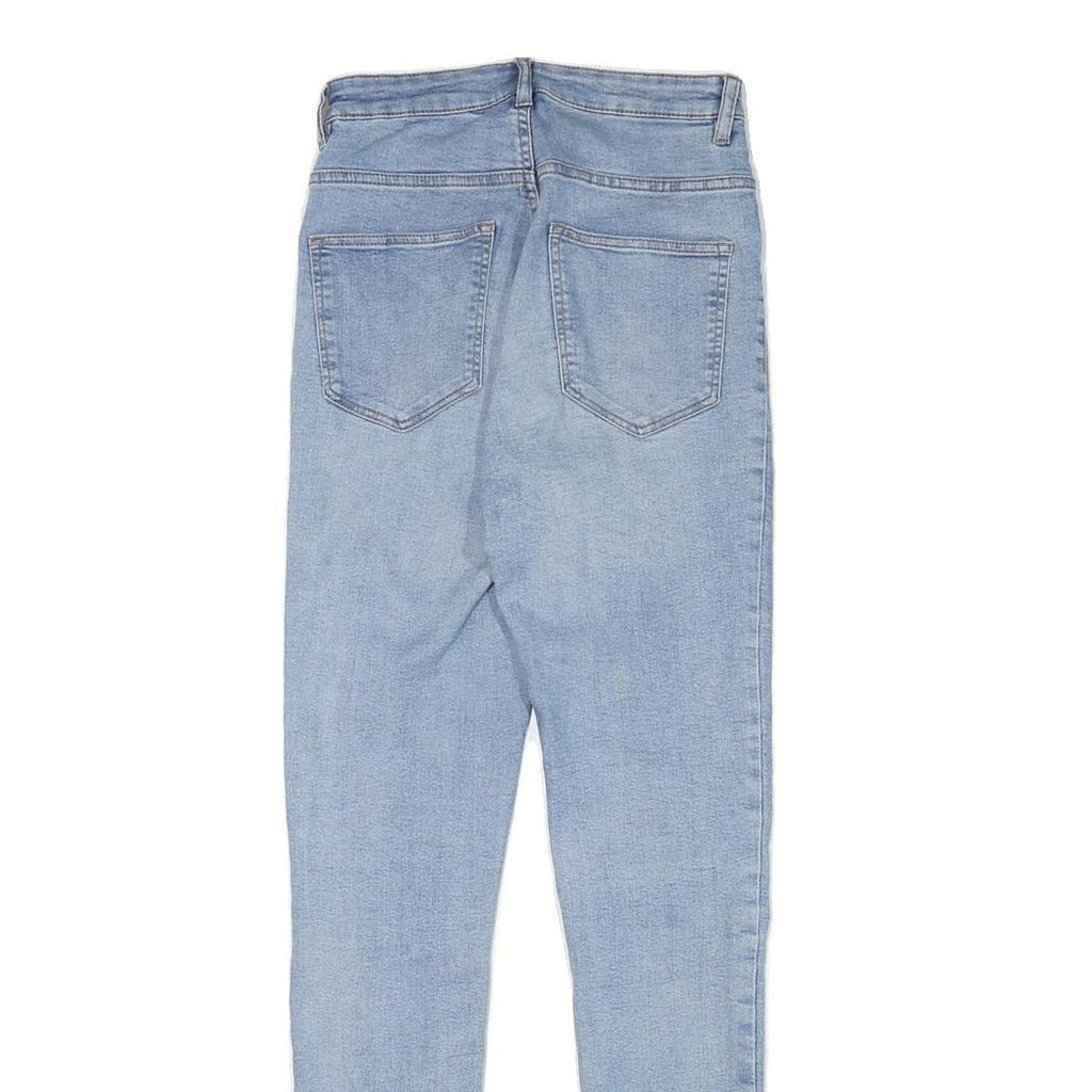 H&M Womens Blue Slim Skinny Denim Light Wash Jeans W24 L28 Stretch Cotton Blend