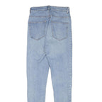 H&M Womens Blue Slim Skinny Denim Light Wash Jeans W24 L28 Stretch Cotton Blend
