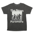 PARAMORE Mens Black Band T-Shirt S Short Sleeve Crew Neck Music Graphic