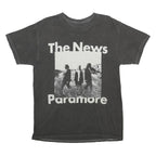 PARAMORE Mens Black Band T-Shirt S Short Sleeve Crew Neck Music Graphic