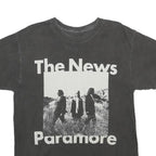 PARAMORE Mens Black Band T-Shirt S Short Sleeve Crew Neck Music Graphic
