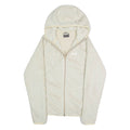 JACK WOLFSKIN Womens Fleece Jacket Cream Hooded M