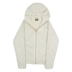JACK WOLFSKIN Womens Fleece Jacket Cream Hooded M