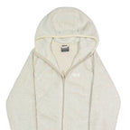 JACK WOLFSKIN Womens Fleece Jacket Cream Hooded M