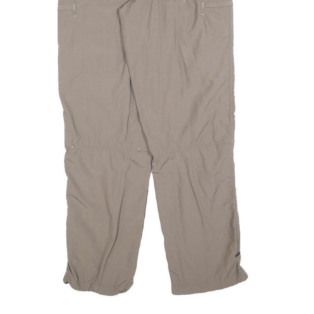 VAUDE Womens Polyester Blend Beige Regular Fit Straight Leg Trousers W28 L30