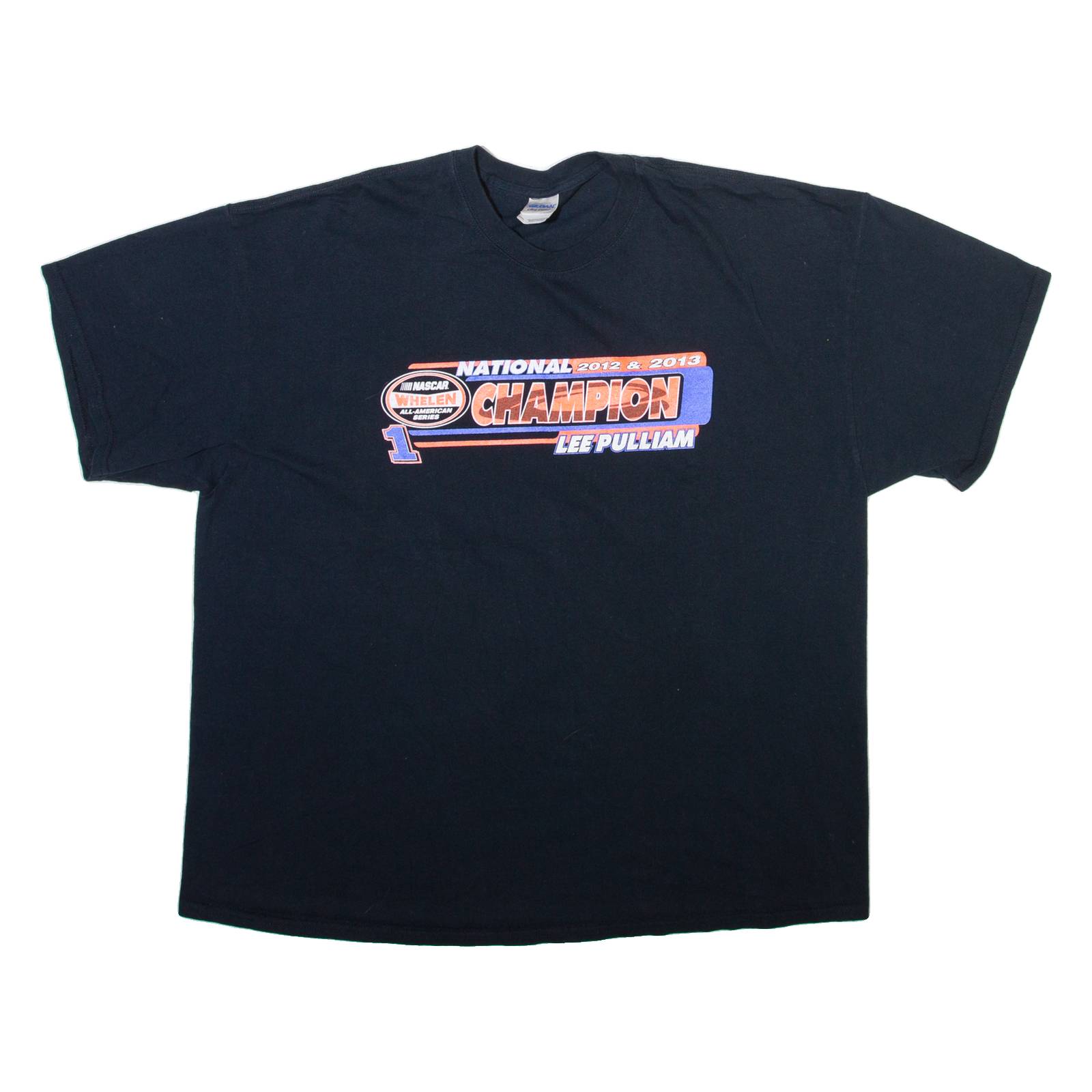 GILDAN Nascar Lee Pulliam Mens T-Shirt Black USA 2XL