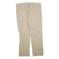 CARHARTT Mens Relaxed Beige Cotton Blend Zip Trousers W40 L32 Workwear Casual