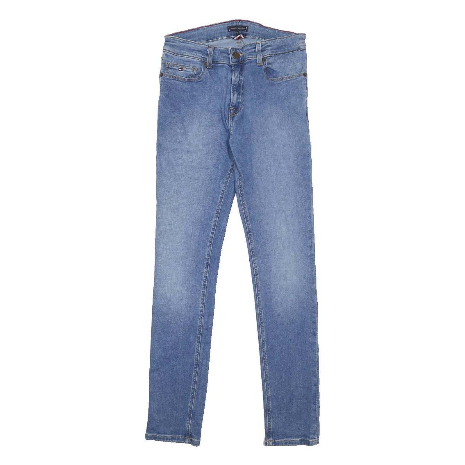 TOMMY HILFIGER Girls Jeans Blue Slim Skinny Denim Medium W26 L29 Classic Fit