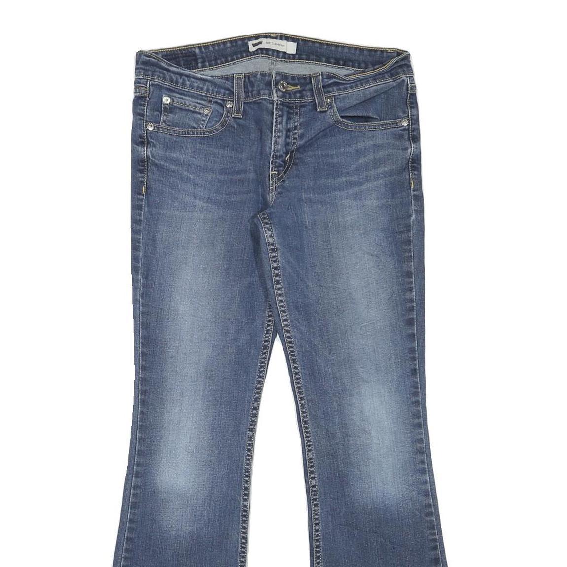 LEVI'S Womens Blue Regular Flared Denim Medium W29 L29 Classic Cotton Blend