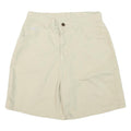 LEE Womens Shorts Cream Casual Plain M W28 Cotton Blend Comfortable Style
