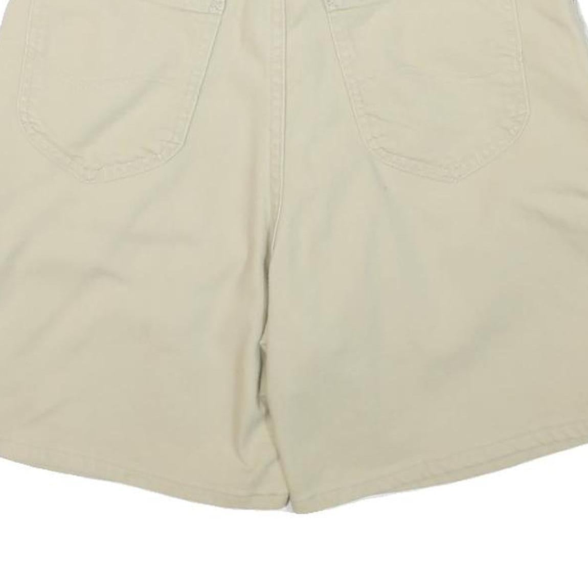 LEE Womens Shorts Cream Casual Plain M W28 Cotton Blend Comfortable Style