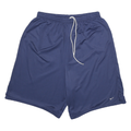 NIKE Mens Casual Blue Mesh Drawstring Shorts XL W28 Relaxed Fit Pockets