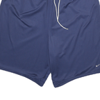 NIKE Mens Casual Blue Mesh Drawstring Shorts XL W28 Relaxed Fit Pockets